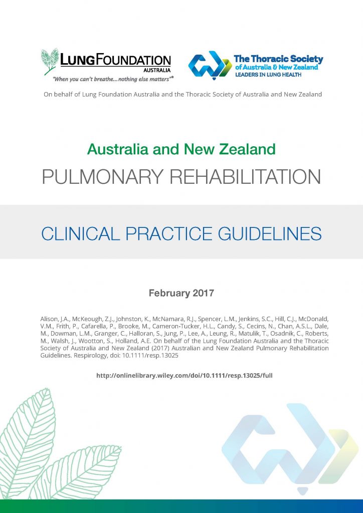 Pulmonary Rehabilitation Clinical Practice Guidelines - Lung Foundation ...