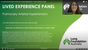 Pulmonary Arterial Hypertension - Lived Experience Panel Webinar