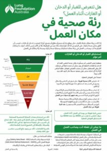 Healthy lungs at work factsheet - arabic thumbnail