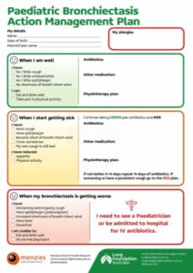 Paediatric Bronchiectasis Action Management Plan