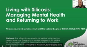 Living with Silicosis - Managing mental health and returning to work webinar thumbnail