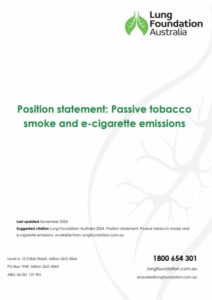 Passive tobacco smoke position statement image