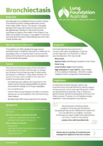 Bronchiectasis fact sheet - Lung Foundation Australia