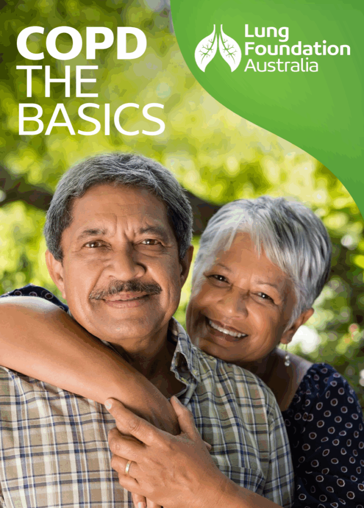 Cover for the COPD the basics booklet resource