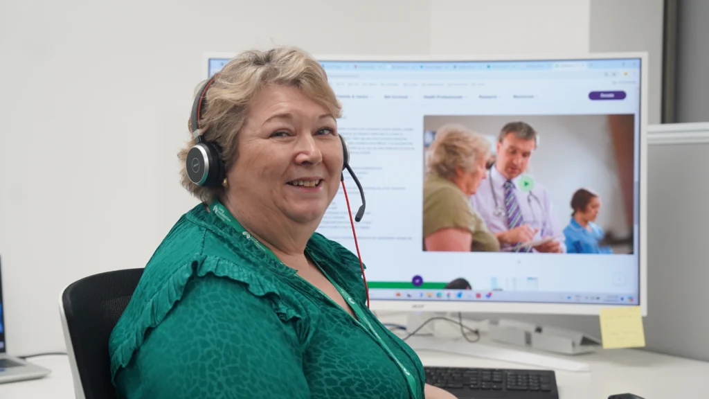 Lung Foundation Australia Nurse Working At Her Desk