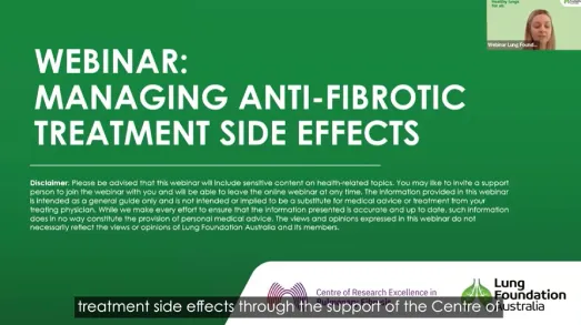 Webinar - Managing Anti Fibrotic Treatment Side Effects